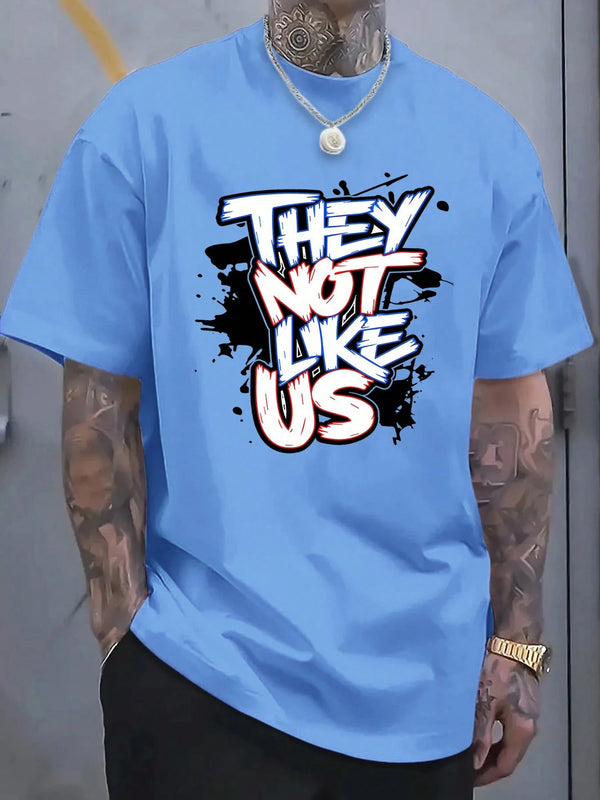 Men's Fashionable Summer Patterned Short-Sleeve T-Shirt, Cool And Stylish, With Unique Printed Designs. Suitable For Various Occasions, With A Wide Range Of Colors And Styles
